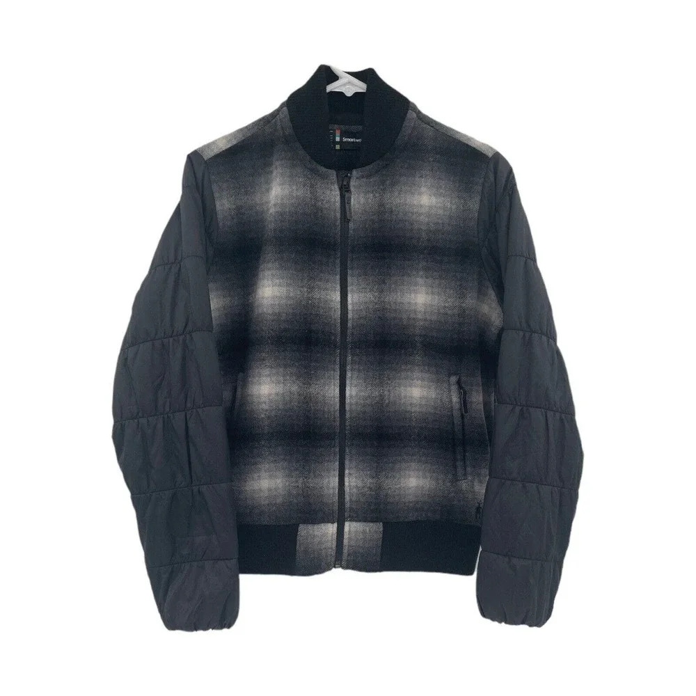 SmartWool Women's Bomber Jacket Size XS Merino Wool Ibera Plaid